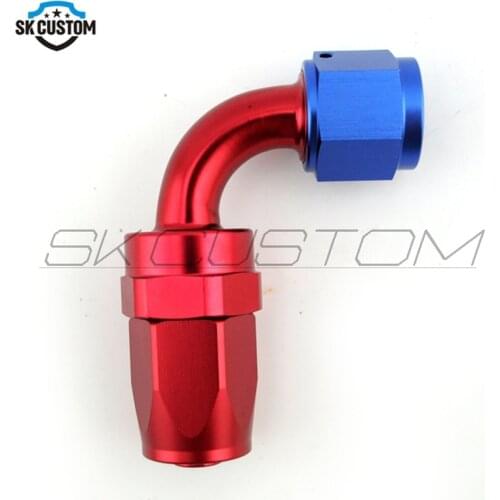 SK CUSTOM AN10 10AN 45/90/120/150/180Degree Swivel Oil/Fuel/Air/Gas Line Fitting Hose End Adaptor