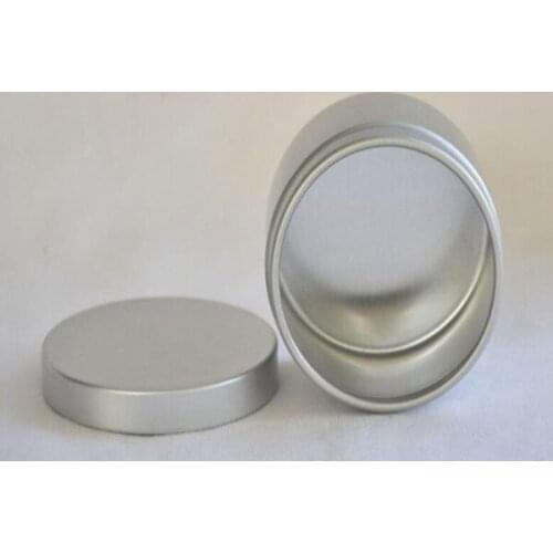 50g empty aluminium cream jars 50ml aluminum tins, metal lip balm container