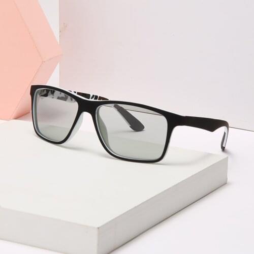 Polarized Sunglasses Photochromic Chameleon Square Men Women Famous Brand Designer Sun Glases UV400 Polaroid Sunglasses