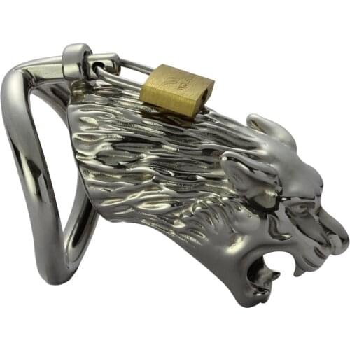 Tiger Chastity Lock Cock Cage Male Chastity Belt Device Penis Lock Cage Sex toys Bondage