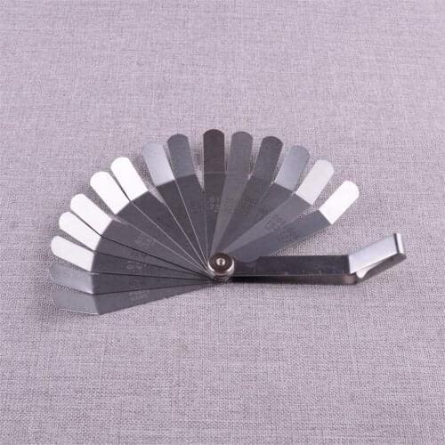 CITALL Universal Metric 0.127-0.508mm Offset Valve Feeler Thickness Gauge 16 Blade Tool fit for GY6 50 150cc Motorcycle