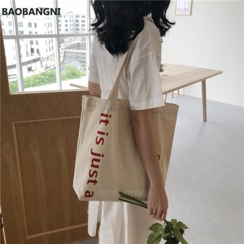 Korean Large Capacity Canvas Tote Bags Women Shoulder Shopping Bag Harajuku Ladies Cotton Cloth Eco Reusable Shopper Bag