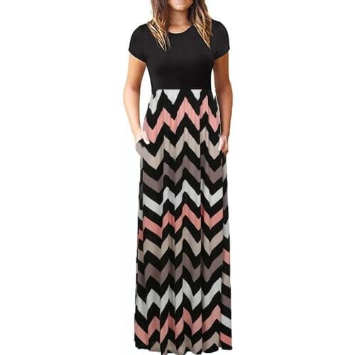 Floor-length Maxi Dresses Patchwork Dress Vestidos Casual Sleeve O-neck Maxi Femme Robe Empire Comfy Harajuku Vestidos Sundress