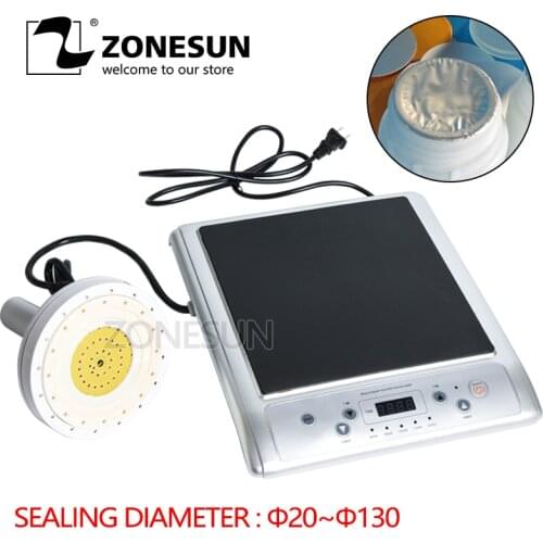 ZONESUN GLF-500L Microcomputer Hand-held Electromagnetic Induction Aluminum Foil Cap Sealing Machine Continuous Induction Sealer