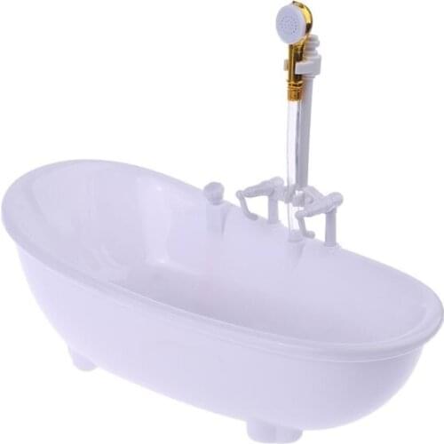 1/6 Dollhouse Miniatures Electric Bathtub Furniture Bathroom Accessories Kids Pretend Toy R9JD