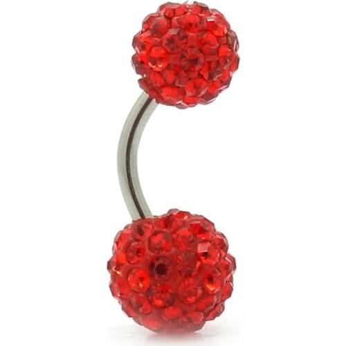 1PCS Macrame Crystal Woman Navel Belly Button Ring Pircing Surgical Steel Real Belly Piercing Navel Rings Bar Body Jewelry