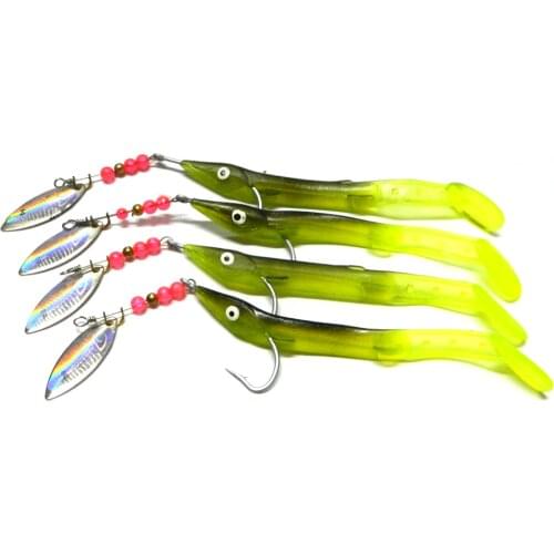 4pcs Big Sale 6.2g Pesca Carp Fishing Bait Mouth Paillette Lure Soft Bait Fox Spinner Spoon Fishing Lure SP001