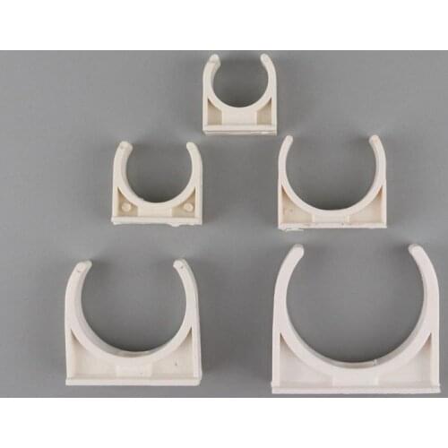 5Pcs 20Mm 25Mm 32Mm 40Mm 50Mm PVC Pipe Support Water Supply Pipe Clamps Water Pipe Connector Garden Irrigation System Fittings