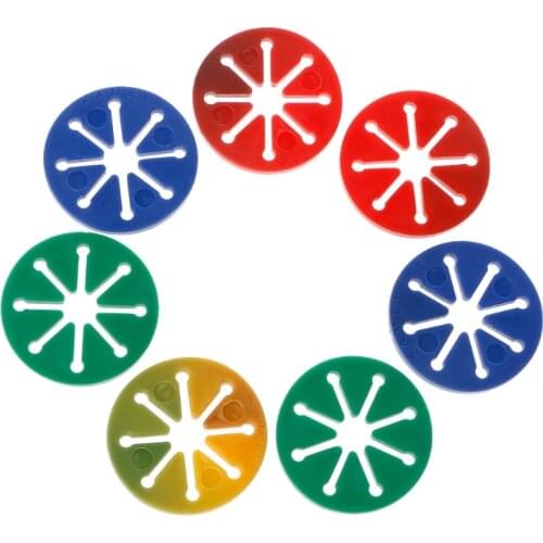 7Pcs Socks Holder Rings Colorful Sock Organizers Sorters Locks Clips Laundry