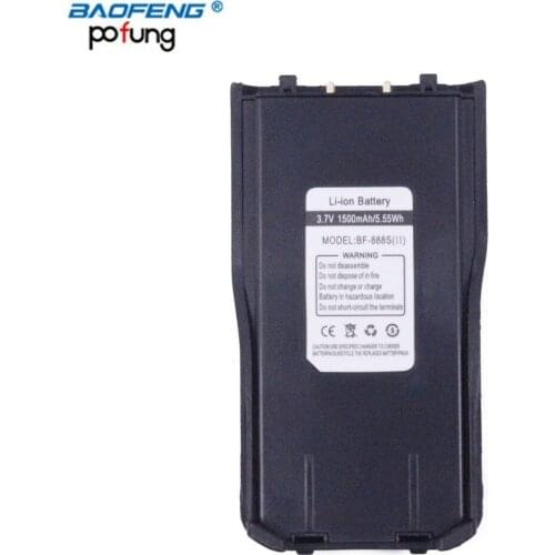 Baofeng BF-888S(II) Walkie Talkie 3.7V 1500mah Li-ion Spare Battery for BAOFENG BF-888S II Two Way Radio