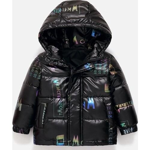 Childrens Hooded Winter 90% Duck Dwon Jacket Kids Teens Girls Boys Children Clothing Short Coat Snowsuit Outerwear Overcoat