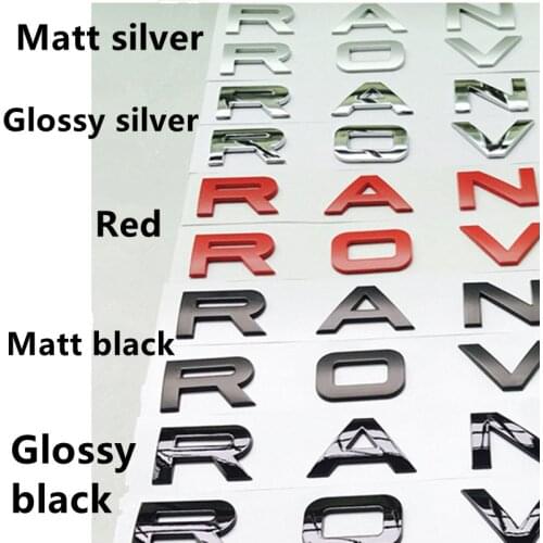 ABS Chrome Car Styling Trunk Logo Letters Emblem Badge Sticker Cover For Range Rover Sport Evoque