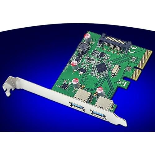 2 Port USB3.1 10Gb Type-A PCI-Express Expansion Card Chipset for ASMedia ASM1142