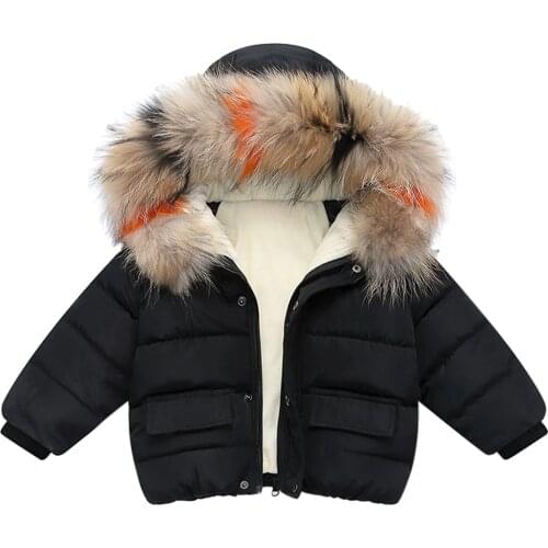 Fashion Autumn Winter Jacket For Boys Children Jacket Kids Hooded Warm Outerwear Coat For Girls Clothes 1-4 Years Baby Jacket
