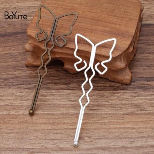 BoYuTe (10 Pieces/Lot) 102*39MM Iron Metal Hair Stick Factory Supply Vintage Diy Hair Accessories Materials