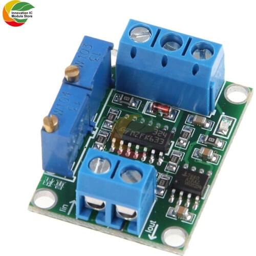 Ziqqucu DC 7V-35V 0-2.5V 3.3V 5V 10V 15V Current to Voltage 4-20mA to 0-5V Isolation Transmitter Signal Converter Module