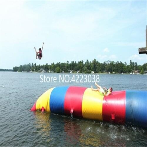 Free Shipping 9*2m Inflatable Water Blob Jump Inflatable Trampoline Water Trampoline Inflatable Water Blob With a Electric Pump