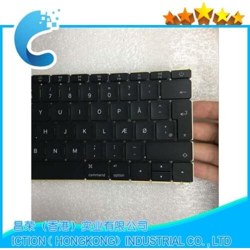 Original NEW A1534 Keyboard 2015 Year for MacBook Retina 12" A1534 Danish Denmark Danmark DK Keyboard