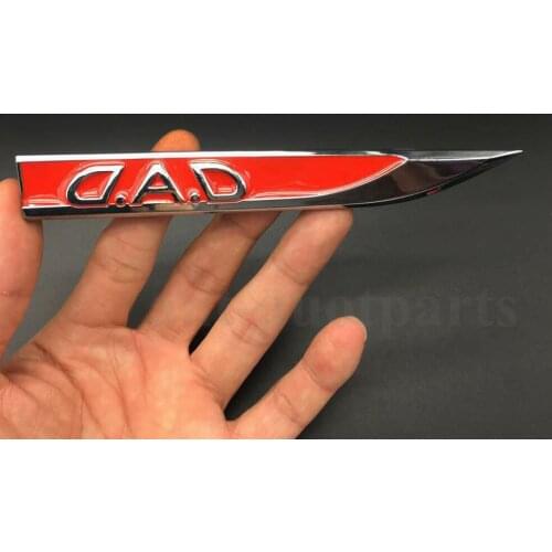 Pair Metal Garson DAD VIP Luxury Auto Emblem Car Decal Sticker Fender Badges