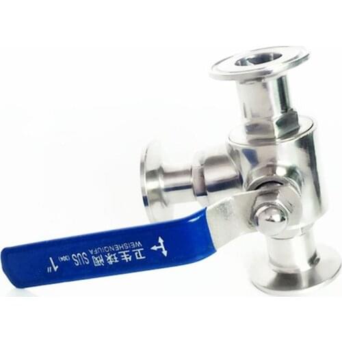Fit 89mm Pipe OD x 3.5" Tri Clamp Sanitary T-Port Ball Valve SUS 316L Stainless Beer Brewing Home