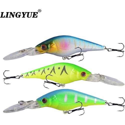 Hot Sale New Arrival 1PCS Hard Minnow Fishing Lures 3D Eyes Crankbaits 9cm/6.6g Wobblers Japan Treble Hooks Swimbait