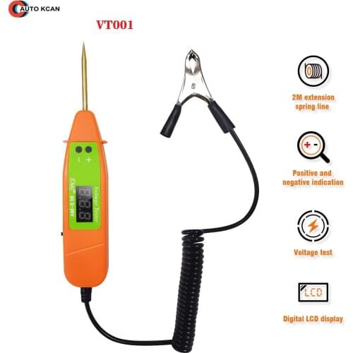 Professional Car Voltage Tester VT001 Voltage Range DC 3V to 36V 2 in 1 for Car voltage tester Pen 2020 new diagnostic scanner@6