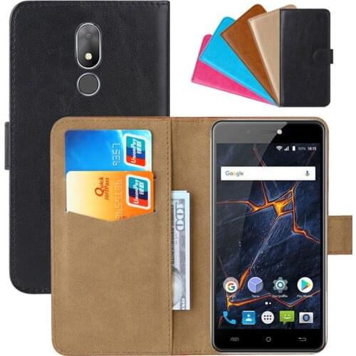 Luxury Wallet Case For BQ BQ-5507L Iron Max PU Leather Retro Flip Cover Magnetic Fashion Cases Strap