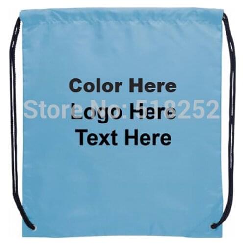 Custom Drawstring Backpack Bag Company Logo Customize 30x45cm Sports Team Decoration Promotion Home Holiday Business Advertising