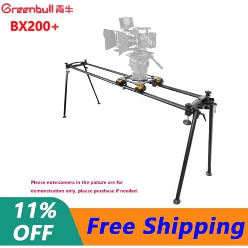 Greenbull BX200 Film Camera Slider 100mm Bowl Aluminum Slider Kit Video Slider Dolly Track Load 50kg