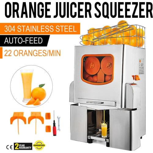 VEVOR Orange Juicer Citrus Juicer Electric Fruit Juicer Machine Citrus Lemon Lime Automatic Auto Feed Commercial