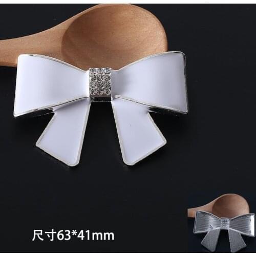 Alloy sticker Handmade crystal bow tie Decoration diy Cell Phone pendant/Accessories/Charm/Jewelry findings Material wholesale