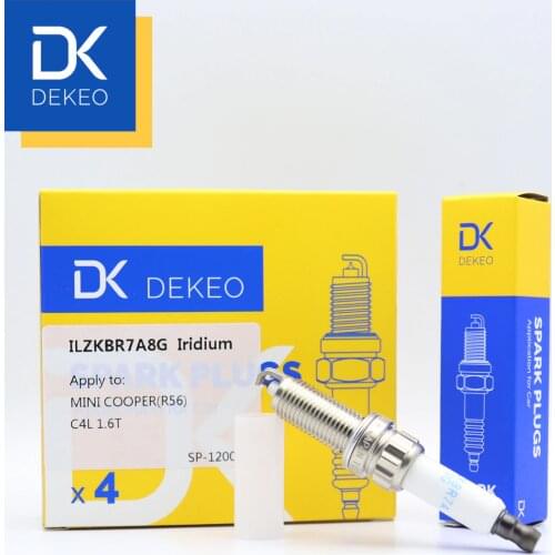 Dekeo Glow Plug For DS 4 4S 5 5LS 6 CITROEN DS4 DS5 MINI PEUGEOT 208 308 RCZ ILZKBR7B8DG 4PCS