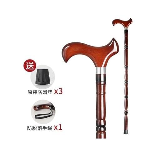 Crutch solid wood one crutch wood Stick Cane Golden Men Hands F Jumbuck Head Gentle Walking Cane Canes