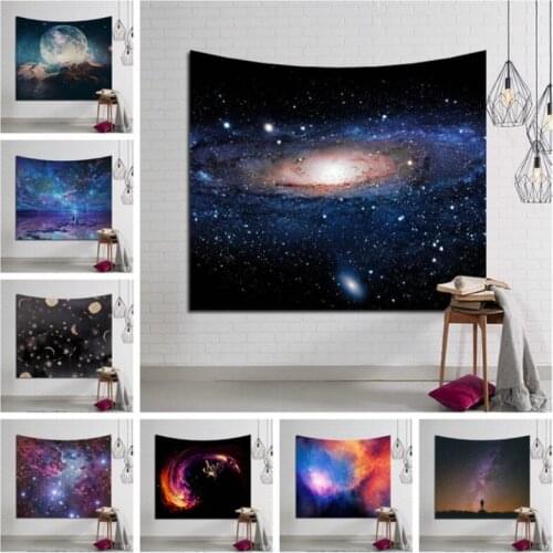 Boho Decoration Home Decor Galaxy Hanging Wall Tapestry Hippie Retro Home Decor Yoga Beach Mat India Decoration Mural Tapiz
