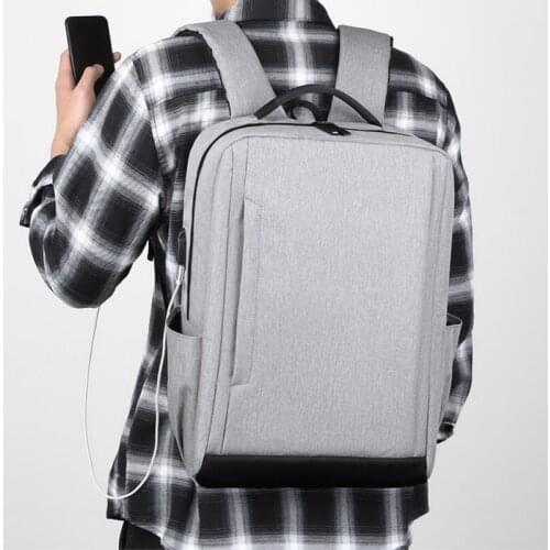 Large Capacity Men Waterproof Nylon Bag Women 15.6 Inch Laptop Backpack With Charging Port School Bags For Teenage Girl Boy 2020