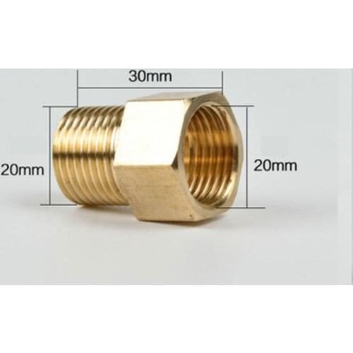 Bushing 1/2" BSP Male x Female Coupling Brass Pipe Fitting Connector Joint Adapter Length 30mm
