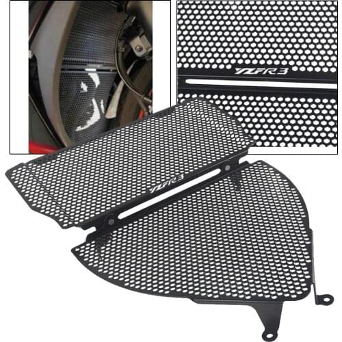 Motorcycle Radiator Guard Protector Grille Grill Cover Oil Cooler Header Grille FOR YAMAHA YZF-R3 YZF R3 2015 2016 2017 2018