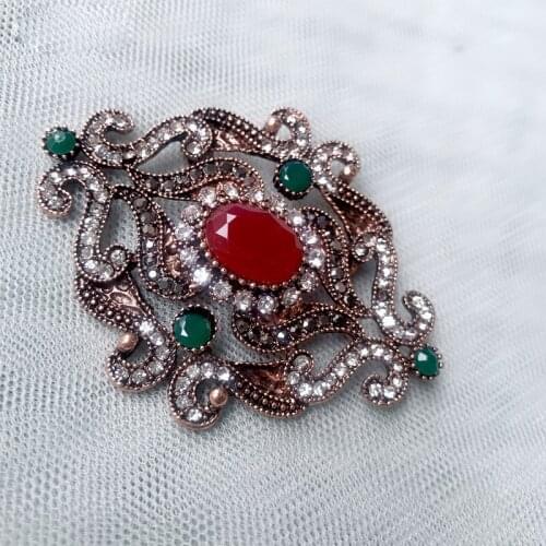 Antique Golden Plated Crystal Rhinestones Diamante Brooches Pins Women Assorted Design Wedding Bouquet Party Dress Coat Jewelry