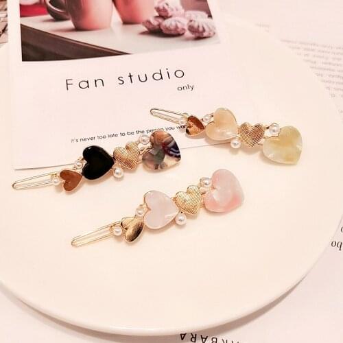 Women Hair Accessories Hair Clip Women Girls Elegant Design Triangular Star Round Barrette Stick Hairpin Hair Pins 2021 Fashion