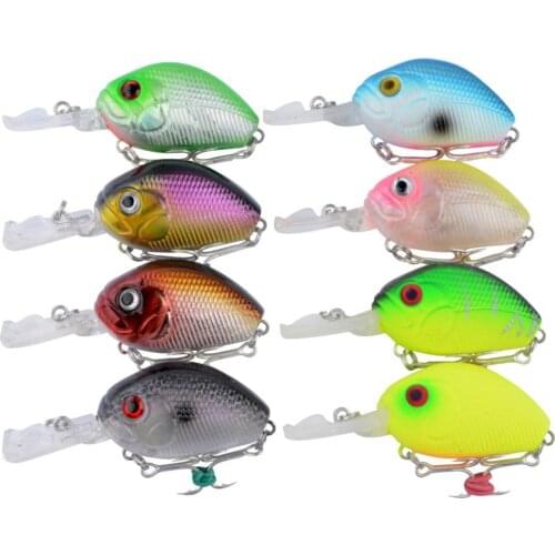 1PCS ABS lure Japanese floating square big tongue plate small rock bionic bait micro plastic hard bait Luce accessories