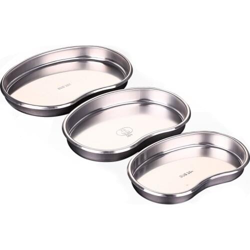 2pcs/lot 201/304 Stailess Steel Kidney Basin Disinfection Pallet Surgical Tools