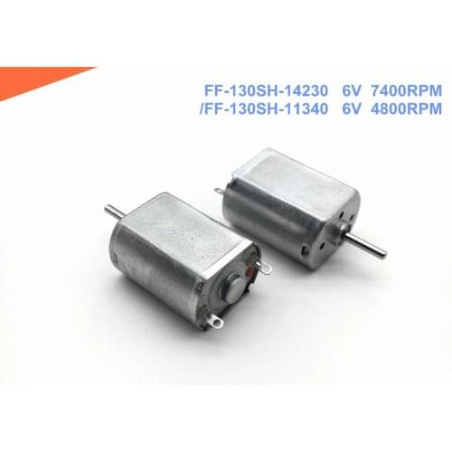 5PCS 3-12V small DC motor FF-130SH low speed high torque MUTE stabilize motor 6V 4800RPM