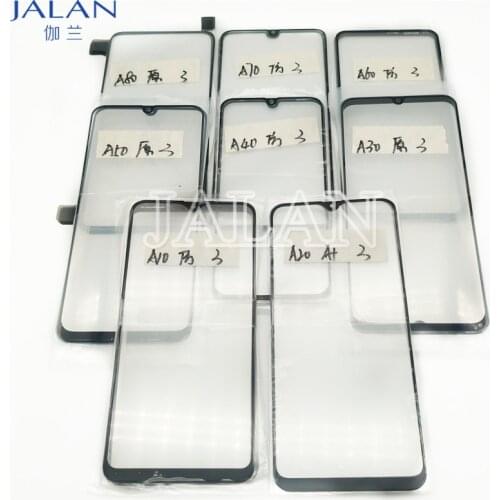 5pcs For Samsung A80 touch screen panel glass with OCA