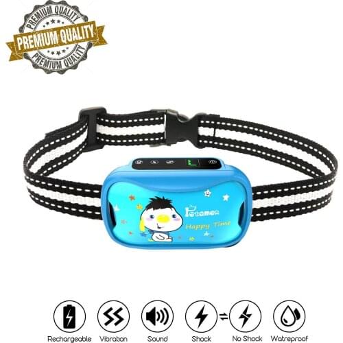 Shock Collar Rechargeable Dog E Collar with Beep Vibration Humane SafeNo Remote Auto Anti Bark Collar for Small Medium Large Dog