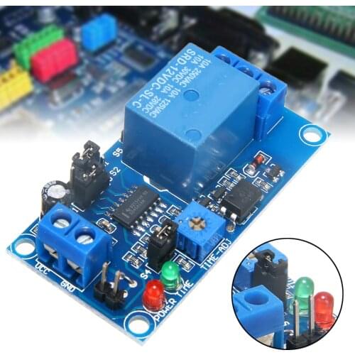 DC 12V Normally Open Type Triggered Delay Switch Time Delay Relay Module Circuit Timer Timing Board Switch Trigger