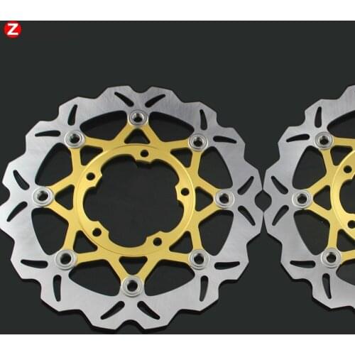 For SUZUKI GSXR600/750 06-10 GSXR1000 K5 2005-2006 2PCS Front Floating Brake Disc Rotor motorcycle parts Aluminum Brake Rotors