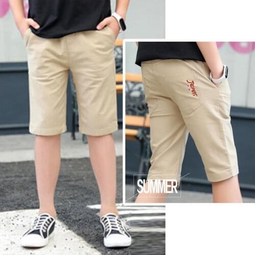 IENENS Summer Kids Baby Boys Jeans Clothes Cotton Shorts Pants Elastic Waist Short Trousers Children Boy Casual Clothing Pants