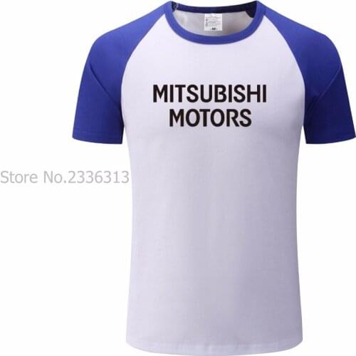 Summer man Womens New Fashion Mitsubishi T-shirt print Casual Short Sleeve O-Neck raglan sleeve T shirt