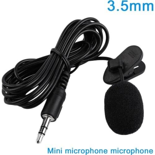 Speaker 3.5mm Jack Plug Microphone Stereo Mini Wired External Microphones, Clip Studio Voice Microphone With PC Desktop Laptop