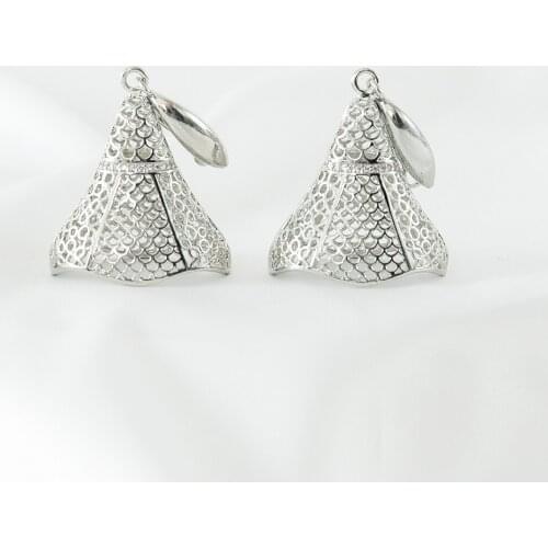 Fashion silver color pendant drop earrings long wedding gift fabulous gold color popular classical earrings for women